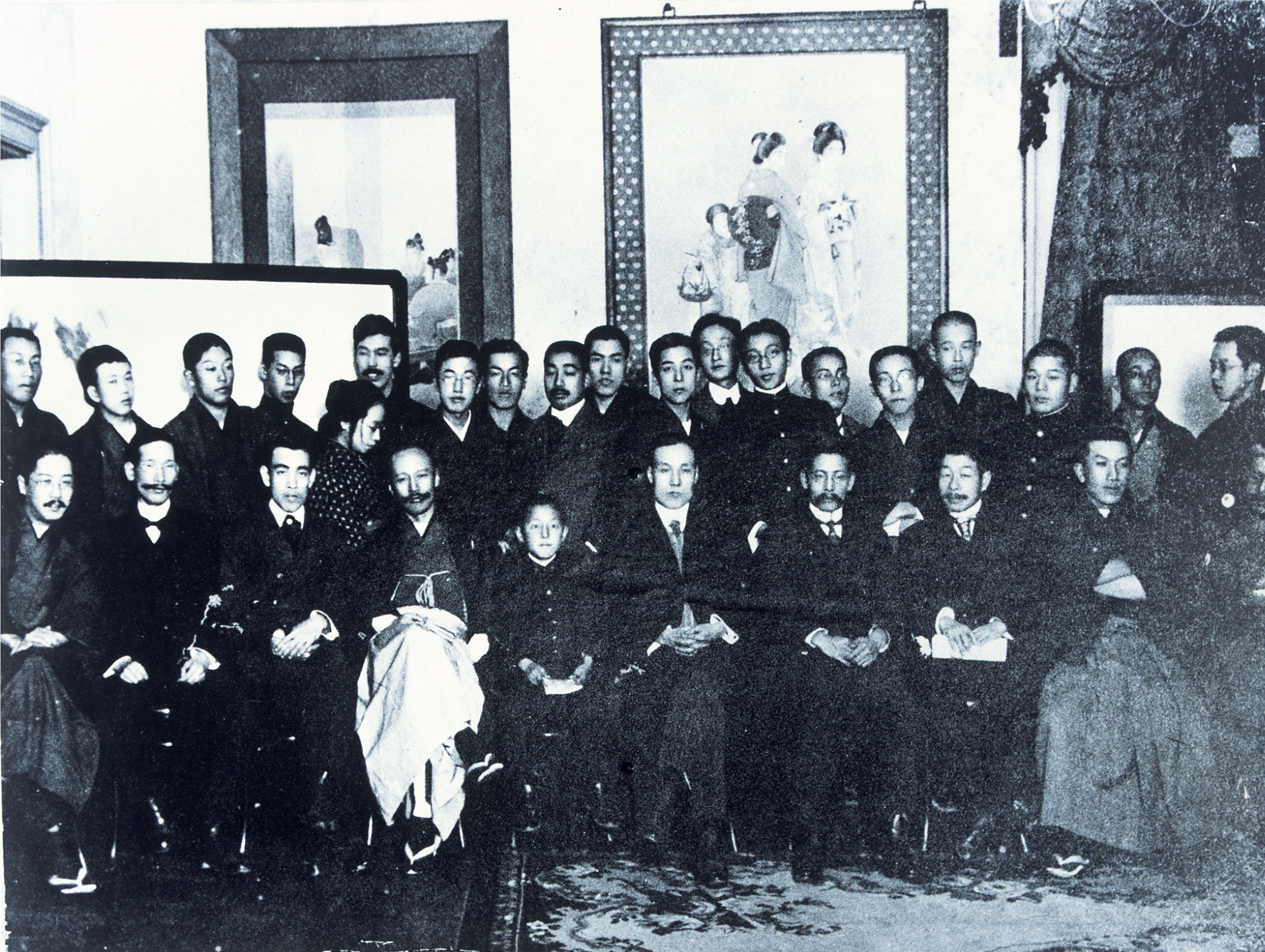 与謝野寛渡欧送別会　上野精養軒