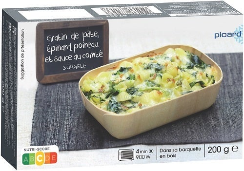 ほうれん草、ポロネギ、 コンテチーズのパスタグラタン