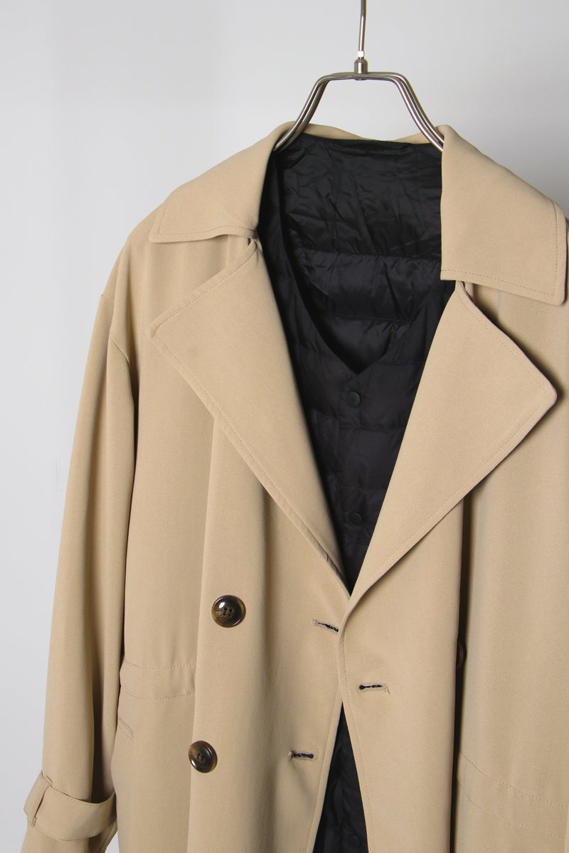 インナーダウンを重ね着しても着膨れしにくい