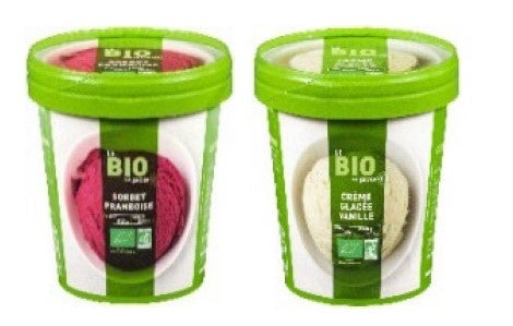 BIO　フランボワーズのアイス／ BIO　バニラのアイス