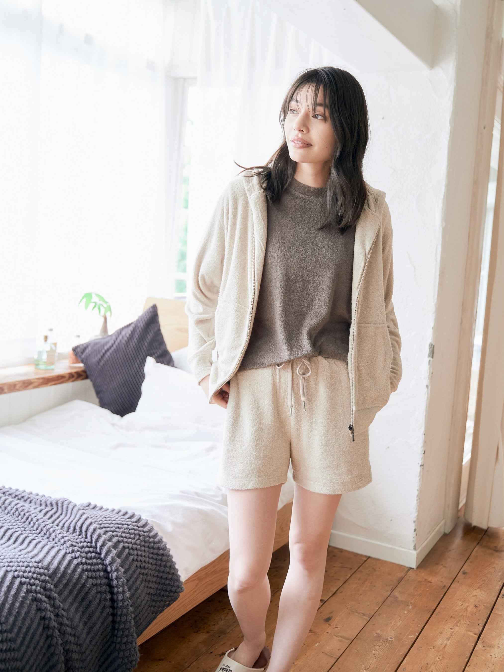 パイルパーカー＆パイルトップス＆パイルハーフパンツ