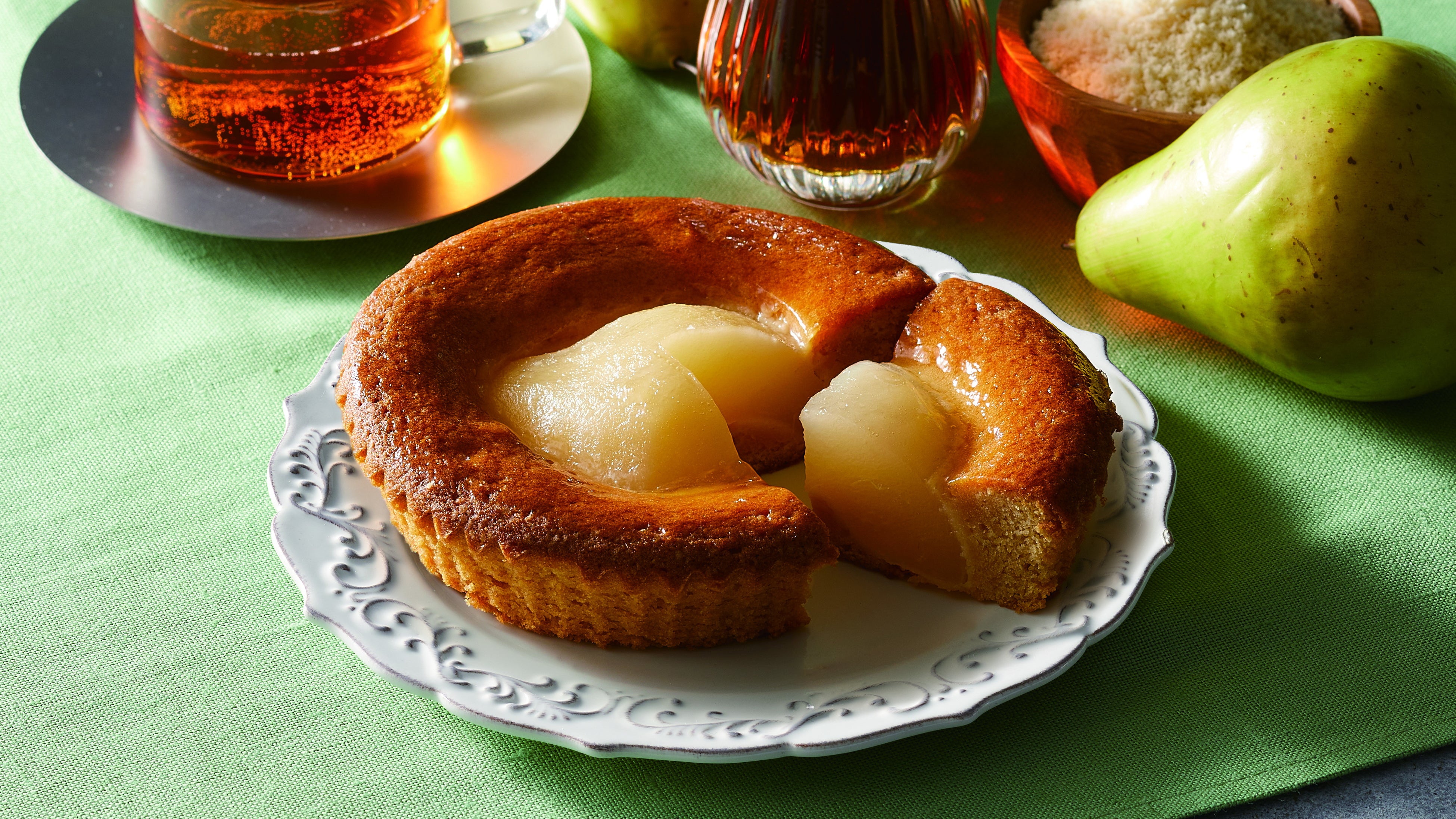 洋梨のアーモンドケーキ