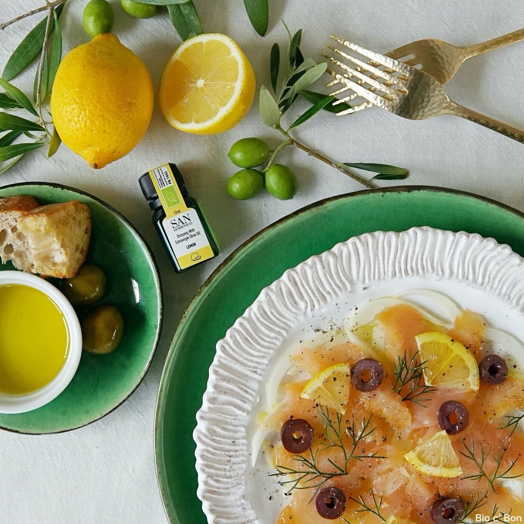 使用例① レモン×サーモンカルパッチョ