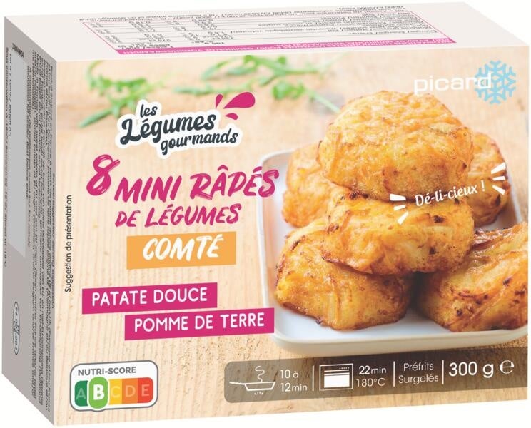 サツマイモ、ジャガイモ、コンテチーズのガレット