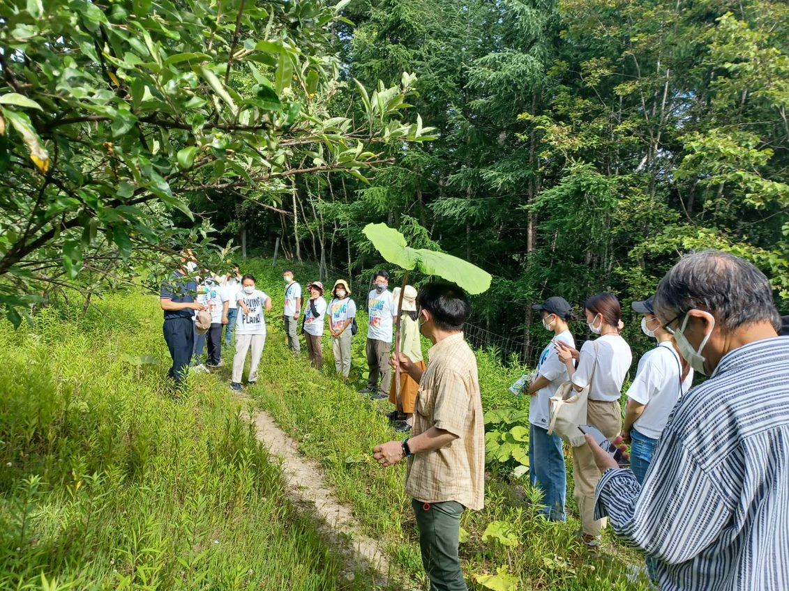 厚真町イオンの森での活動レクチャー