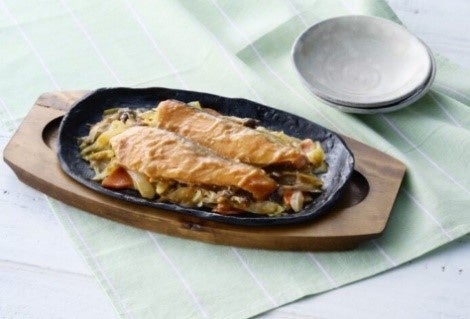 鮭のちゃんちゃん焼 調理例