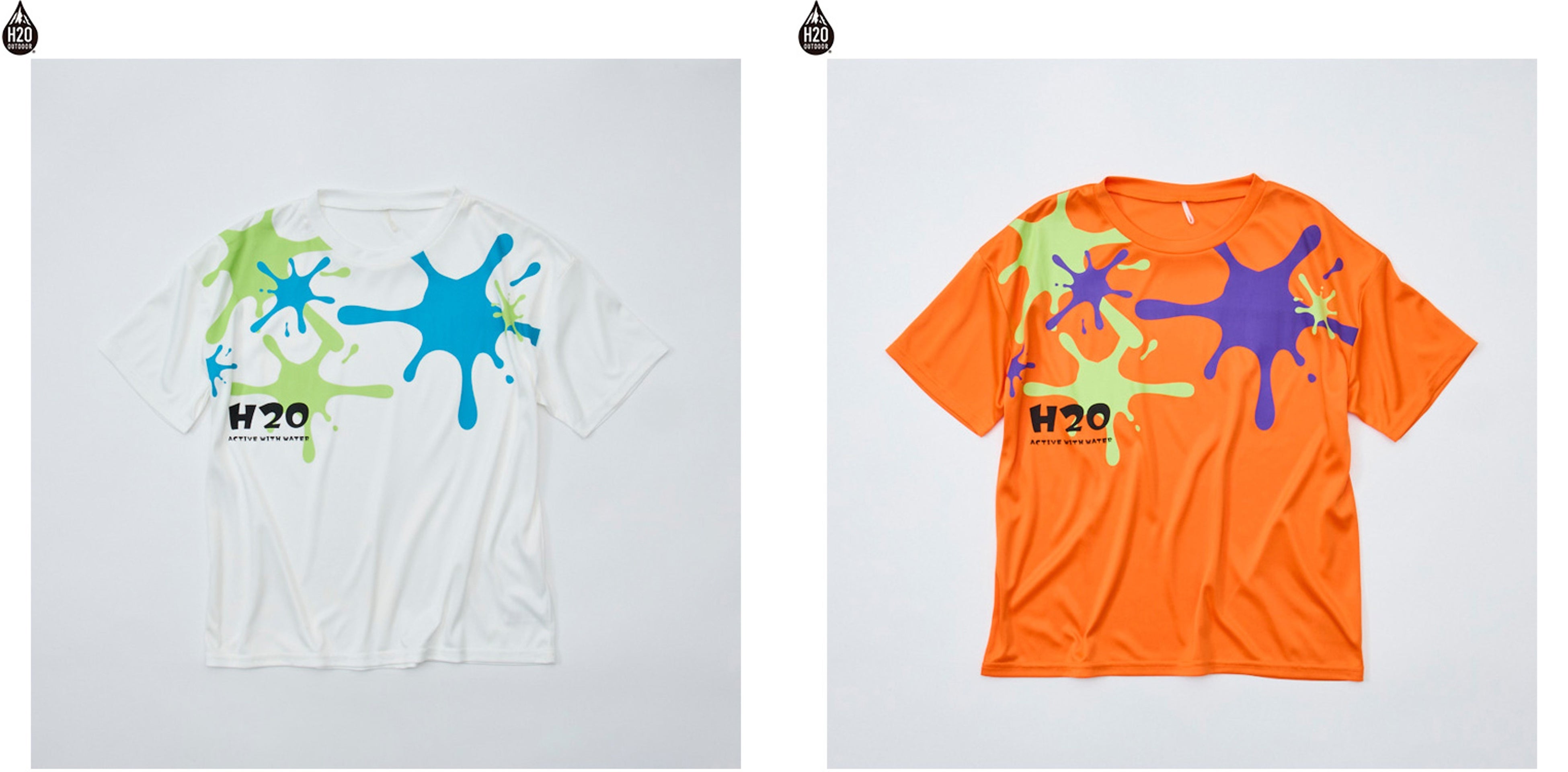 Ｈ２Ｏ ペイントラッシュＴシャツ