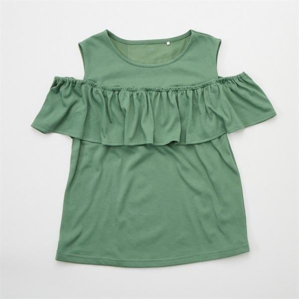 胸フリルタンクトップ