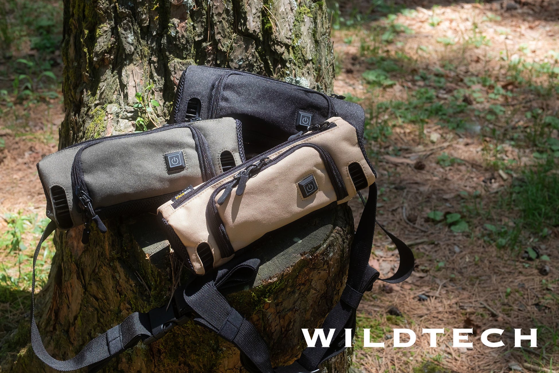 WAIST COOLING BAGは、3色展開。BEIGE、KHAKI、BLACK。