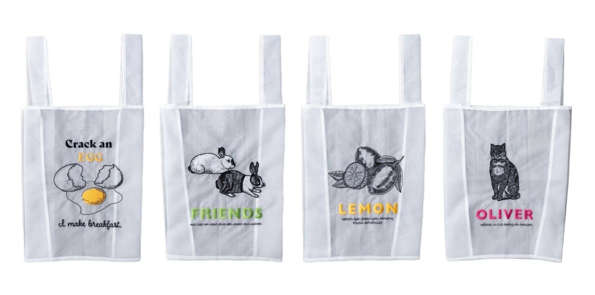 オーガンジーエコトートバッグ