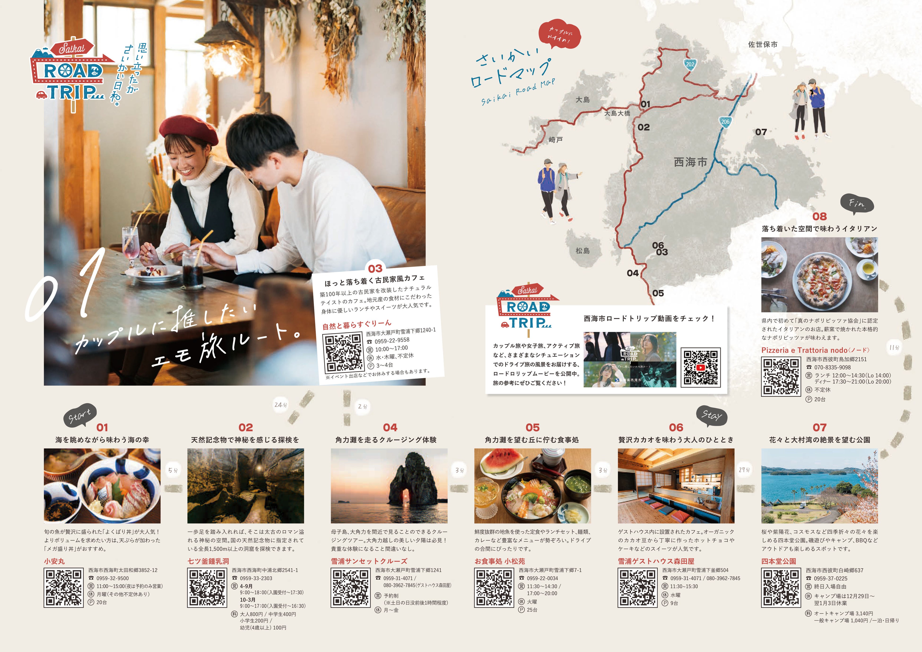 カップル向け　エモ旅ルートマップ