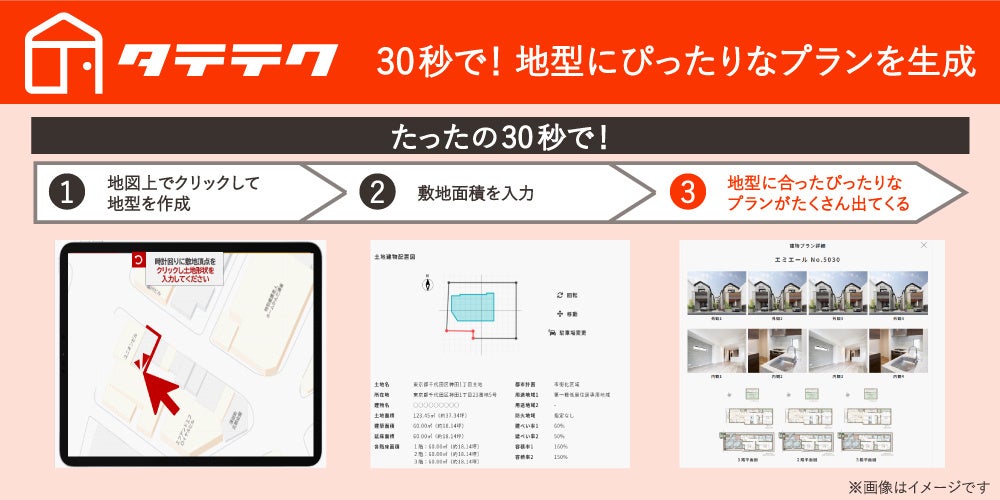 初回プランの提案が1週間から30秒に短縮！何度でも地型にぴったりなプランを生成できる「タテテク」のβ版を提供開始 | FREEDOM X ...