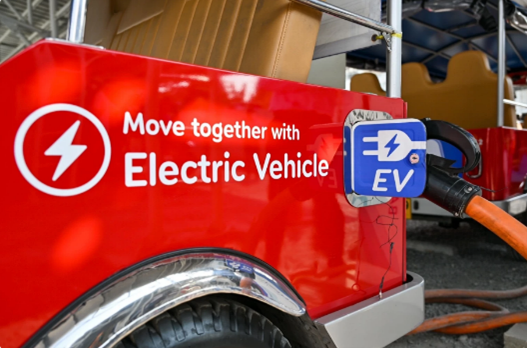 ツアーに用いられるEVトゥクトゥクタクシー