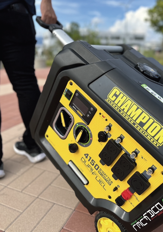 CHAMPION 1400W ポータブル発電機 北米累計販売数250万台突破！チャンピオン製ポータブル発電機を丸紅