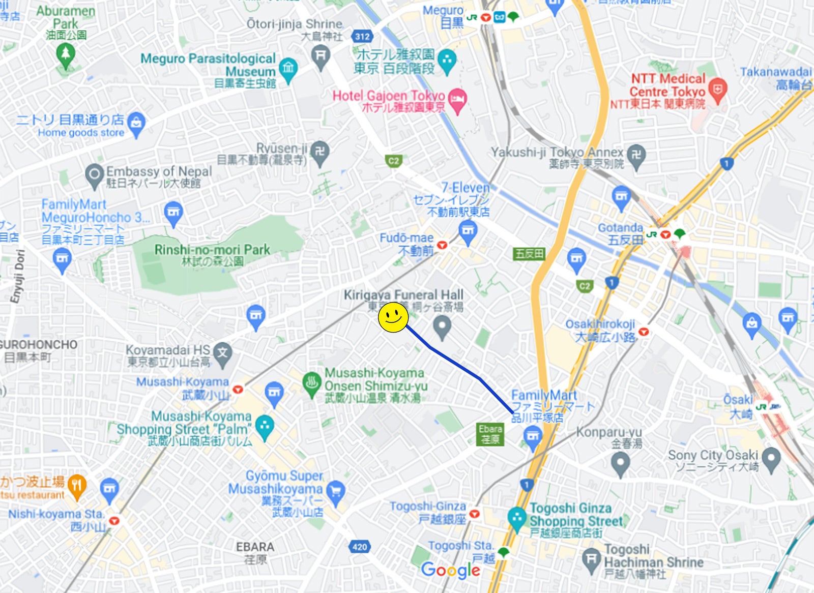 位置情報確認ページ（イメージ）