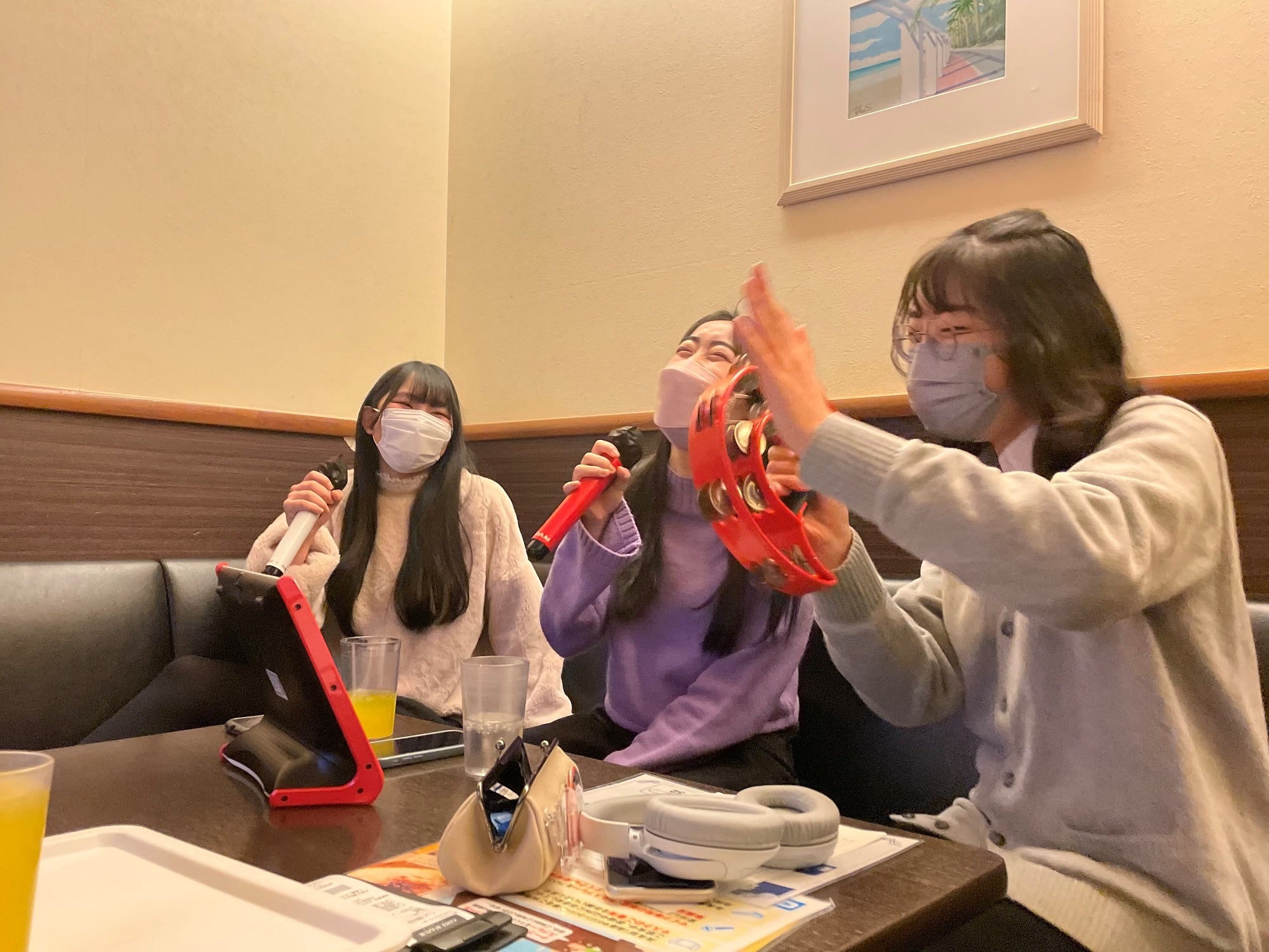 ▲高校生のグループがフリータイムを楽しむ様子