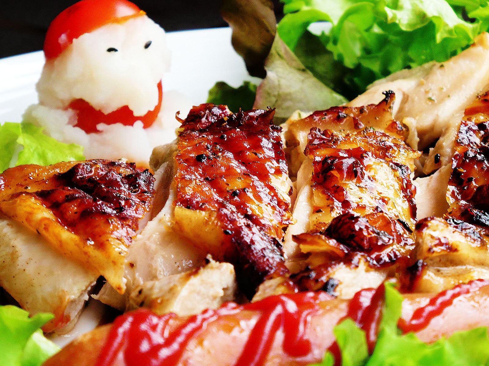 チキングリルinクリスマスリース