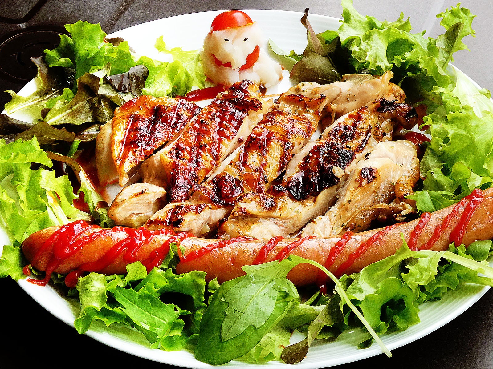 チキングリルinクリスマスリース