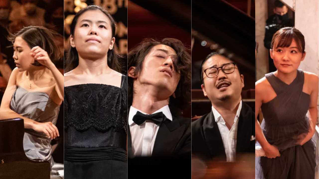 左から小林愛実／進藤実優／角野隼斗／反田恭平／古海行子©Wojciech Grzedzinski  Darek Golik (Chopin Institute)