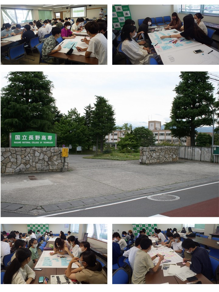 授業の様子、長野高専正門