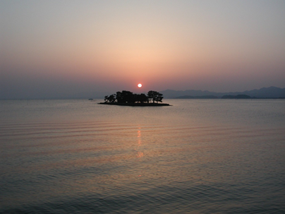 宍道湖の夕景