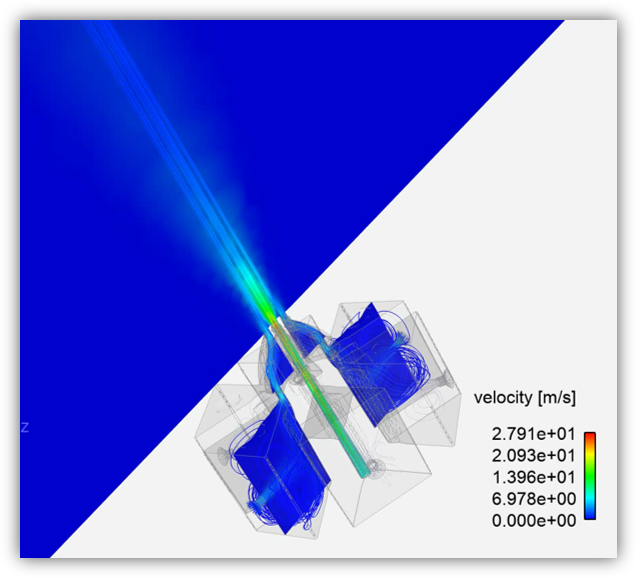 株式会社アロマジョイン×奈良高専：デジタル香りデバイスAroma Shooterの流動解析事例