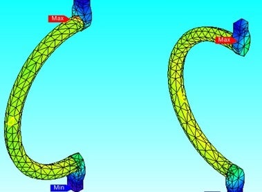 リード線形状における電界特性解析例