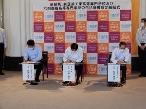 協定書への署名