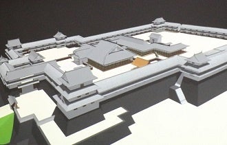 図２：久留米城本丸復元CG画像 （久留米工業大学　成田准教授　提供）