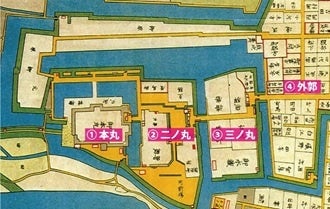 図１：久留米城俯瞰図