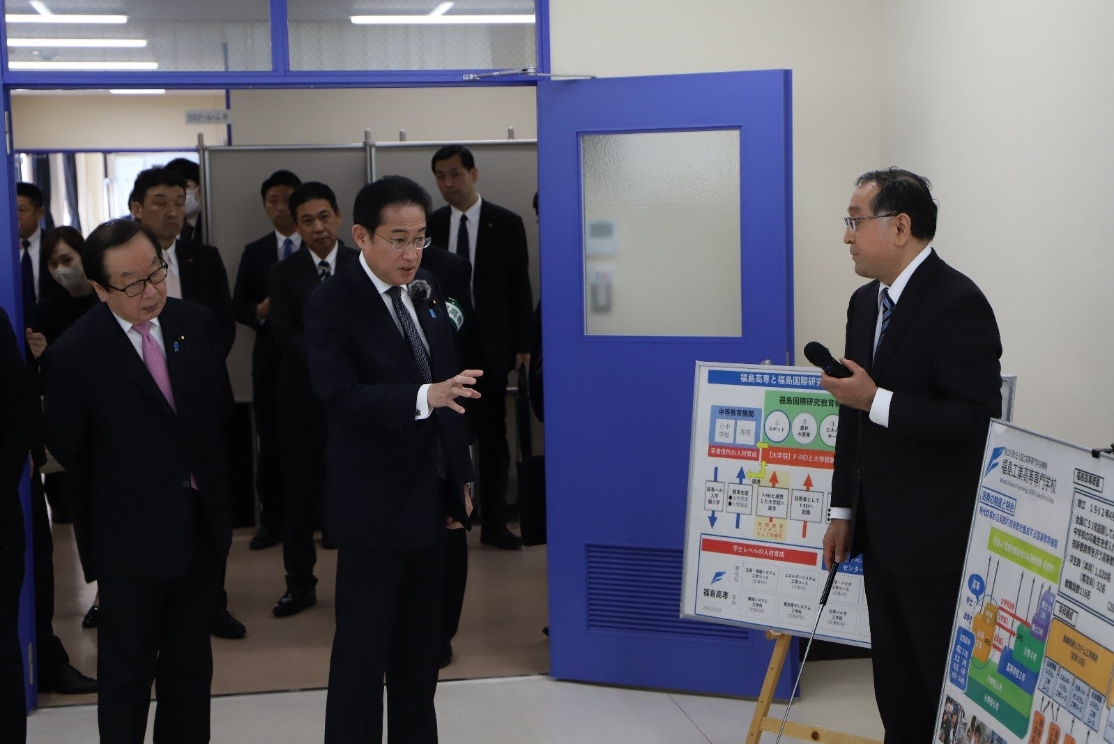 田口校長による学校概要説明