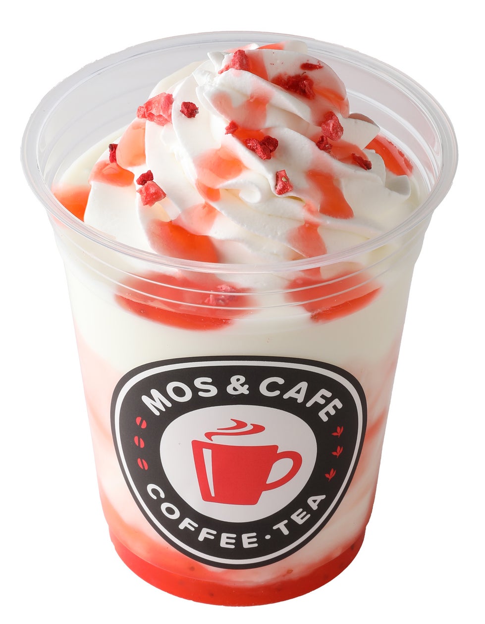 【MOS】モスバーガー&カフェ限定の春の定番ドリンクがリニューアル!「まぜるシェイク いちご ~とちあいかソース使用~」「いちごみるく ~とちあいかソース使用~」