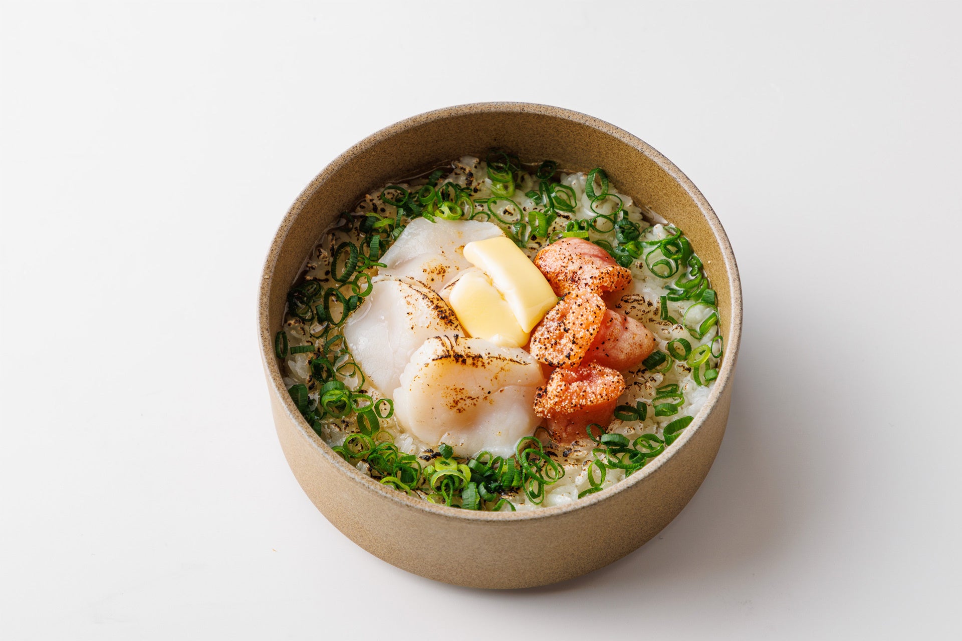 帆立と明太子のバター醤油
