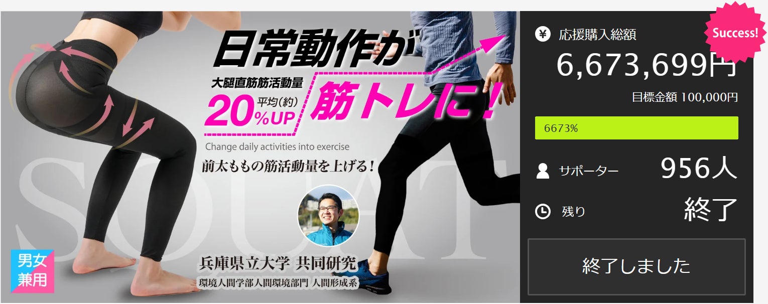 兵庫県立大学と共同開発!日常動作を筋トレに変える「体幹スクワット 兵庫県立大学と共同開発!日常動作を筋トレに変える「体幹スクワット