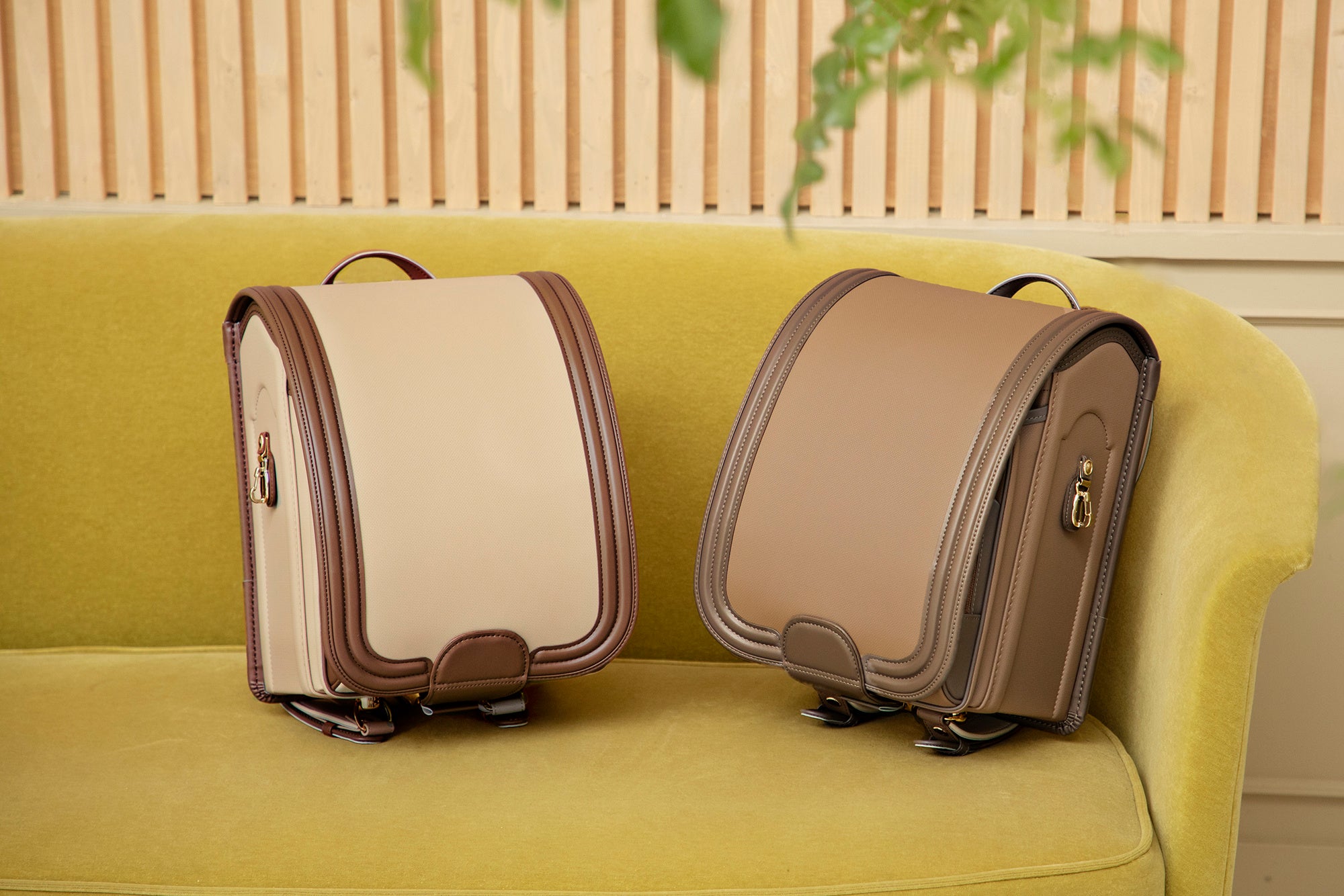 ▲ユルバントーン「左：シャンパン×ブラウン、右：モカ×グレージュ」