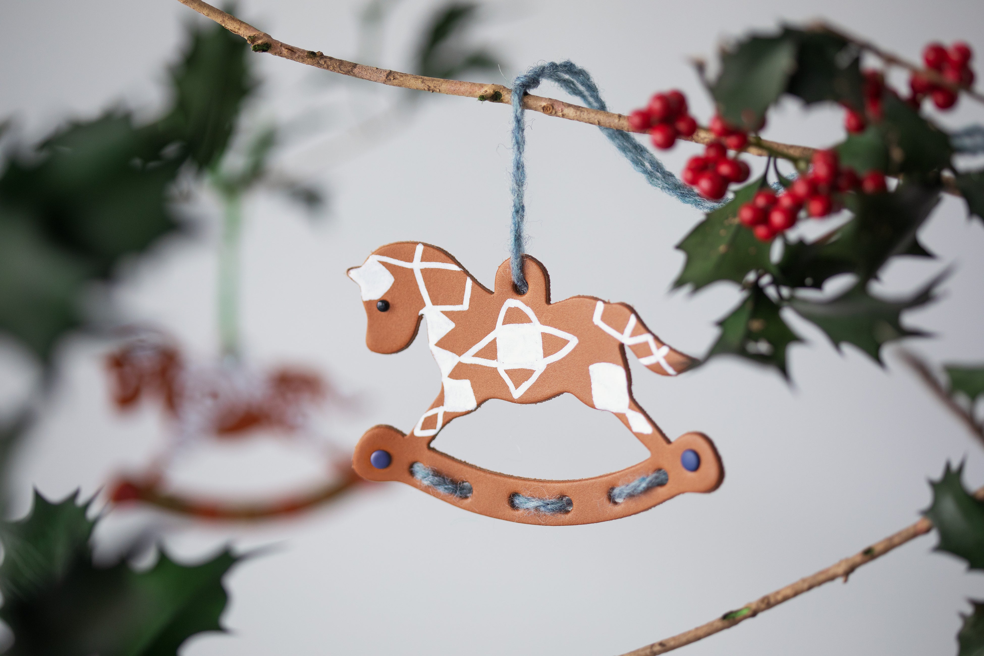 革製 木馬のオーナメント＜完成イメージ＞