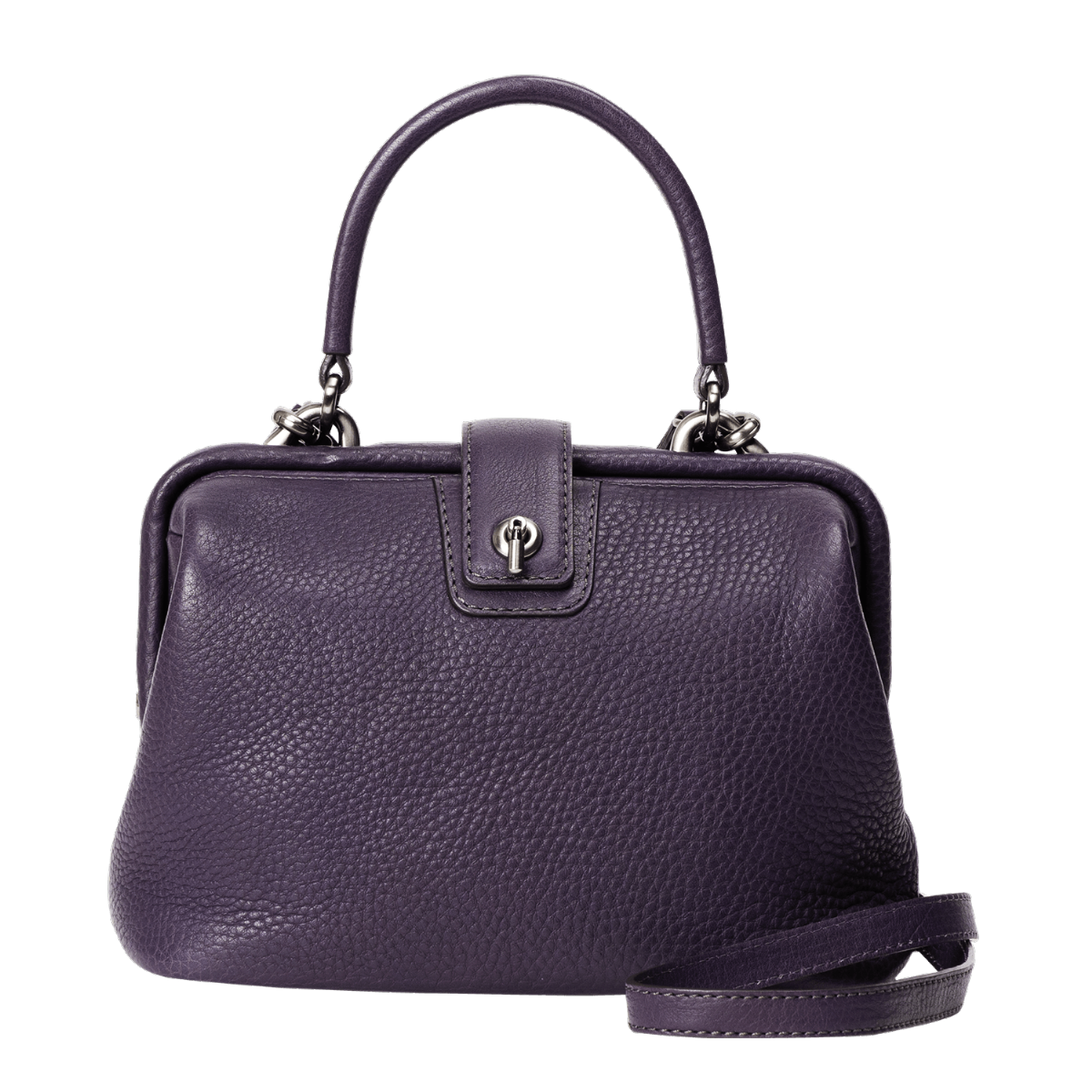 土屋鞄　がま口　財布　ダークプラム　紫　パープル　トーンオイルヌメ 土屋鞄、オイルヌメ革のレザーアイテムより秋冬限定色と新たな