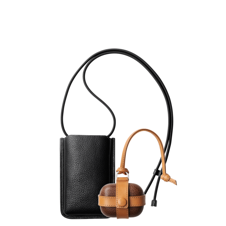 土屋鞄、本革を採用したAirPods Pro用ケースとスマホショルダーを発売