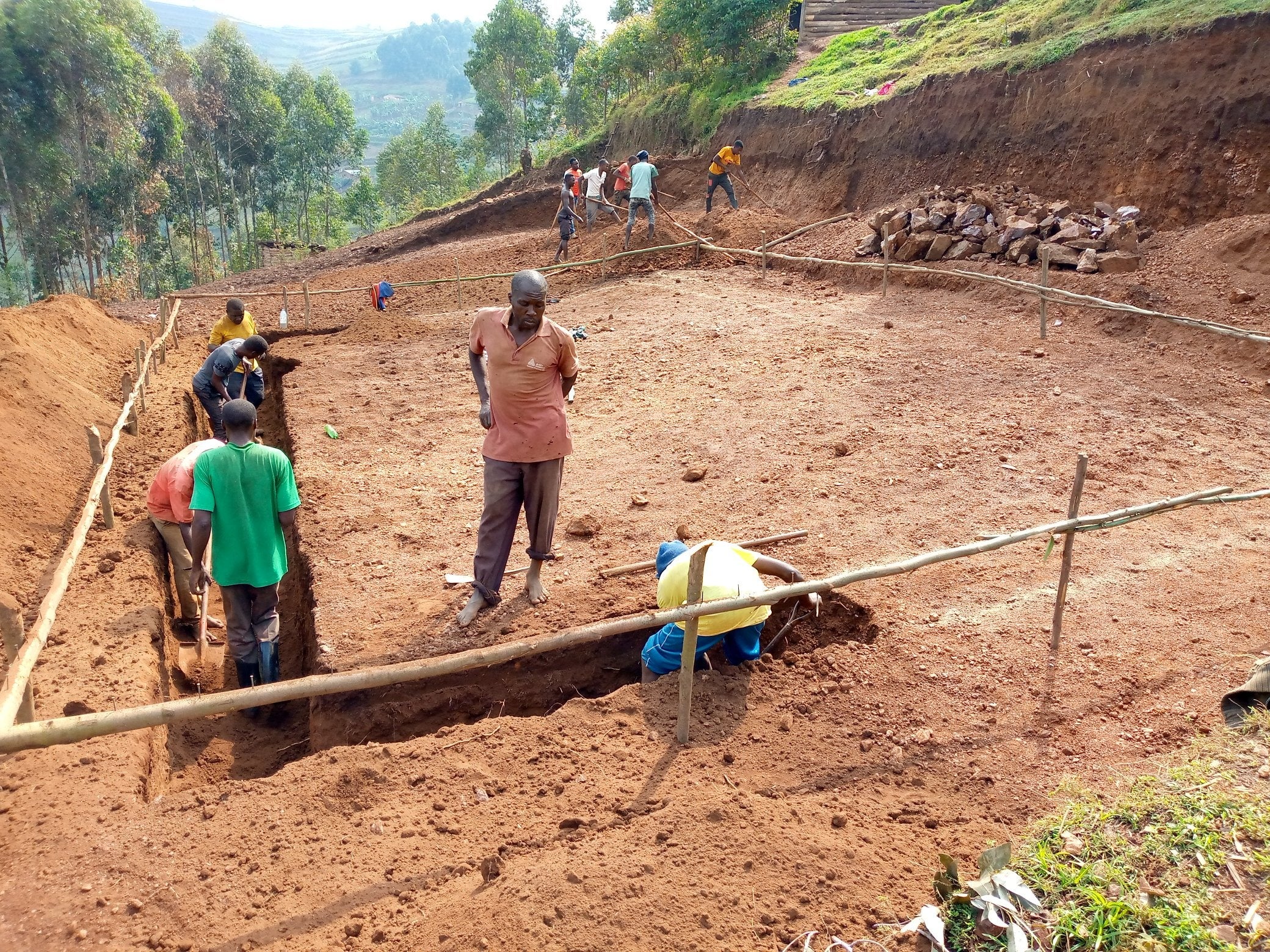 教室建設の様子