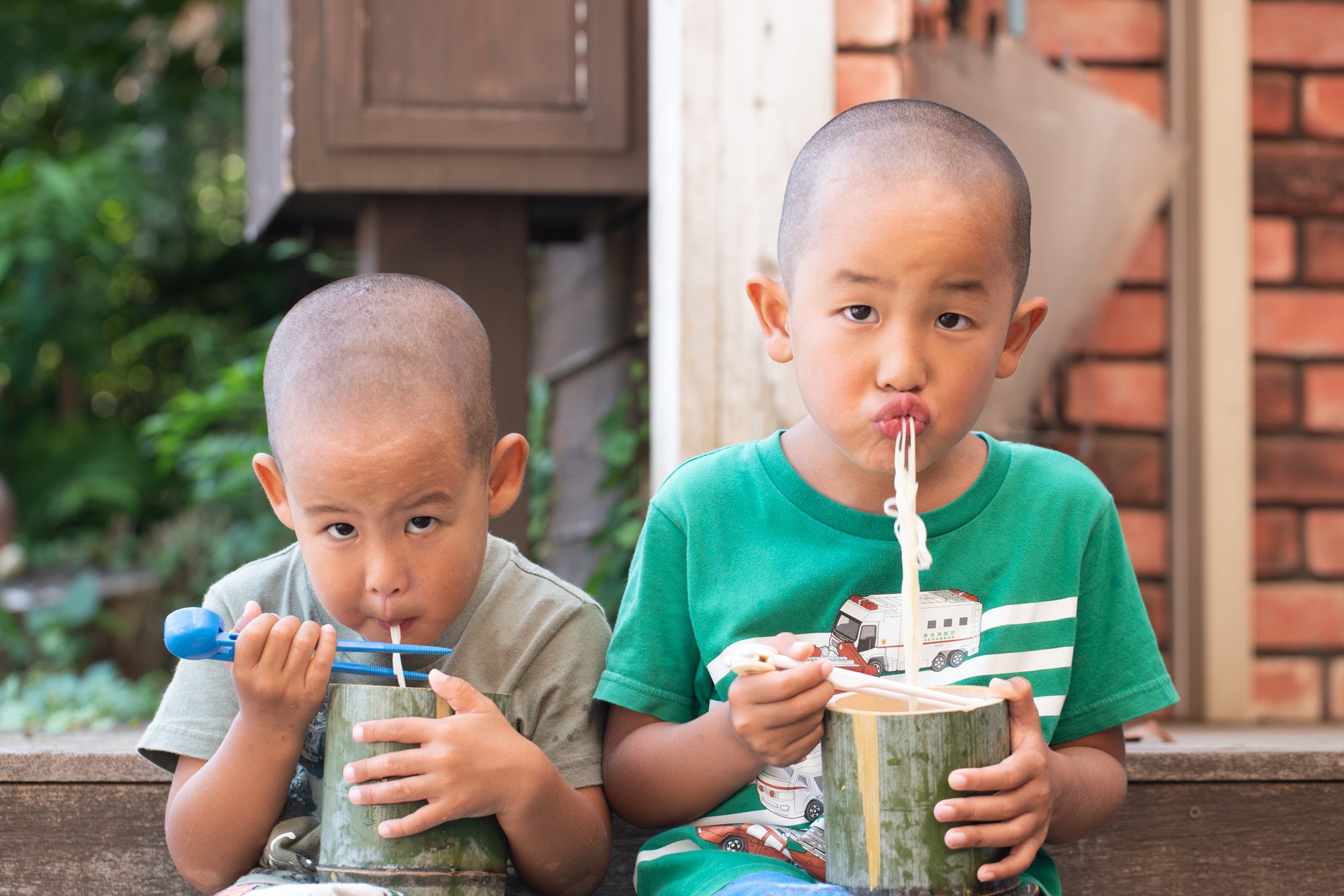 そうめん美味しいね♪ 柏♥スーパー流しそうめん祭り