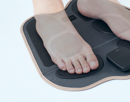 足裏での使用イメージ