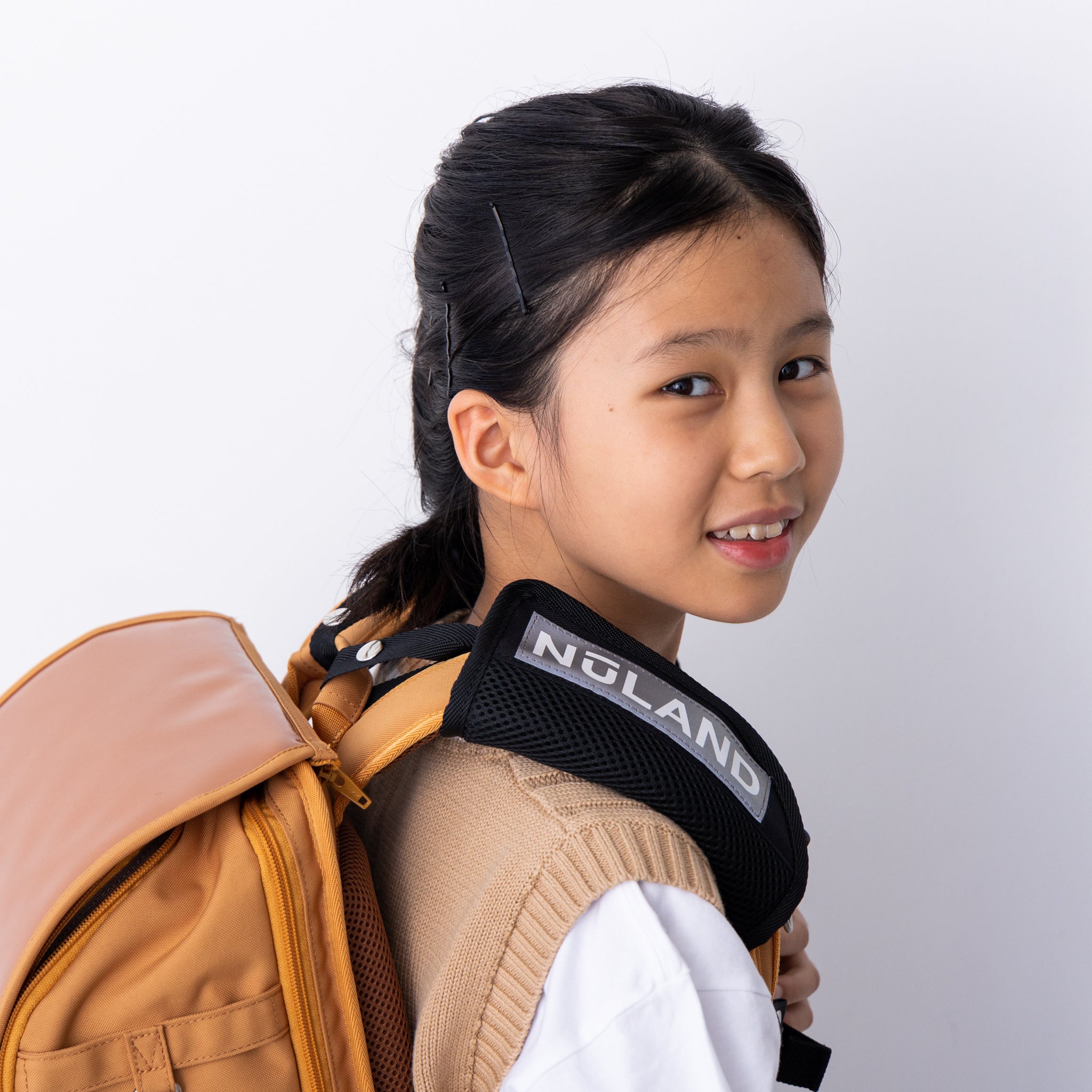 ふかふかのやわらかいパッドが肩をやさしくサポート