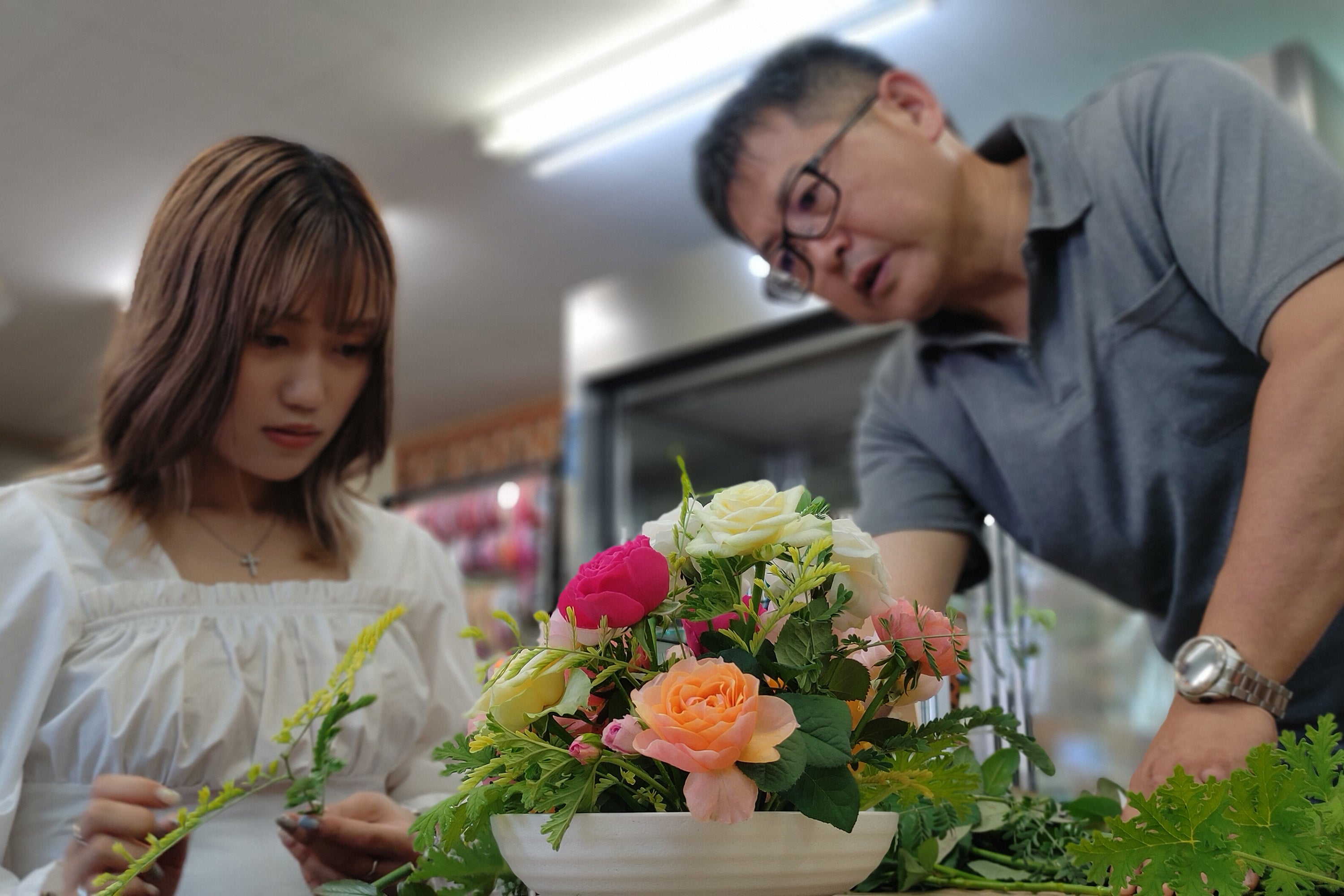 フラワーアレンジメント体験