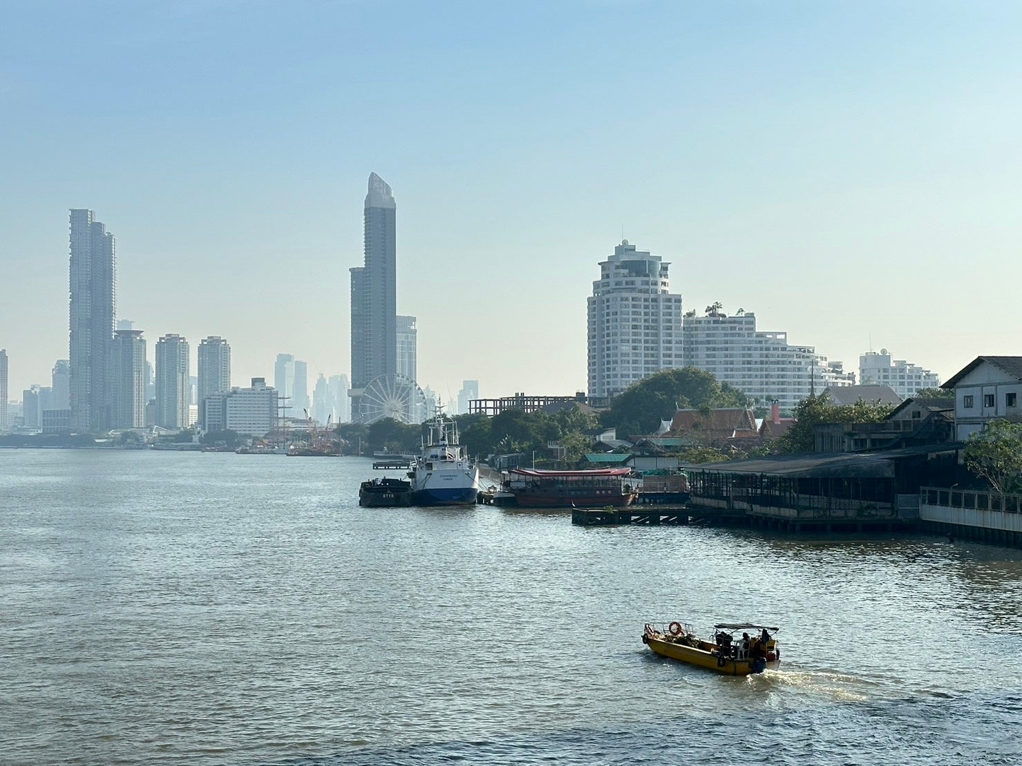 チャオプラヤ川の景色