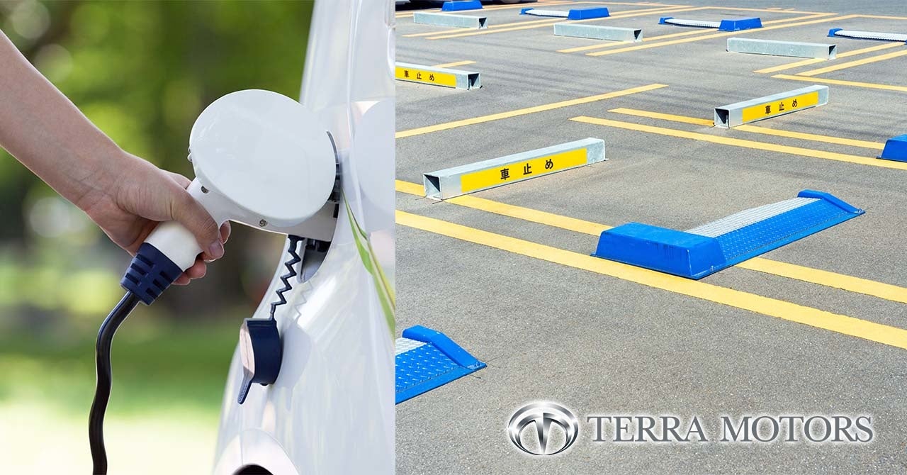 テラモーターズ、コインパーキングに100基のEV充電インフラを無料提供