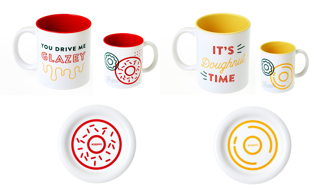 『クリスピー・クリーム・ドーナツ オリジナル マグカップ／プレート』