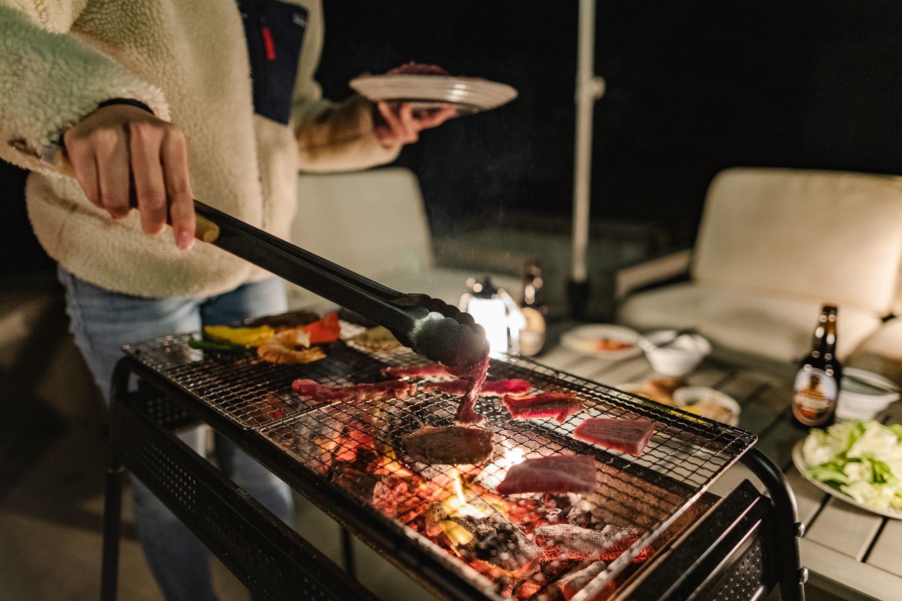 大自然の中でいただくご飯は最高！