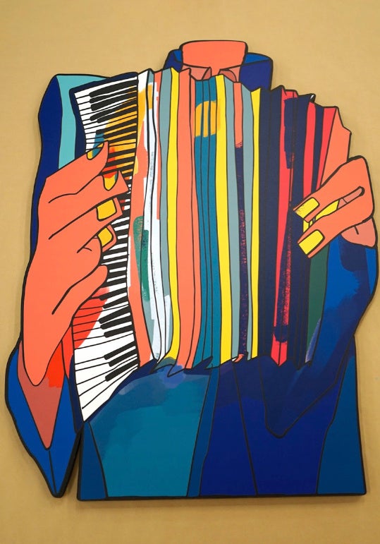 Parade Piece　 2021年 　Ink on canvas 　　727×910mm