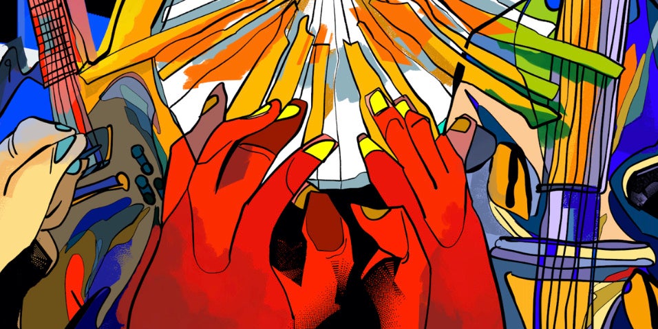 LOVE 　 2021年 　Ink on canvas 　950×1300mm