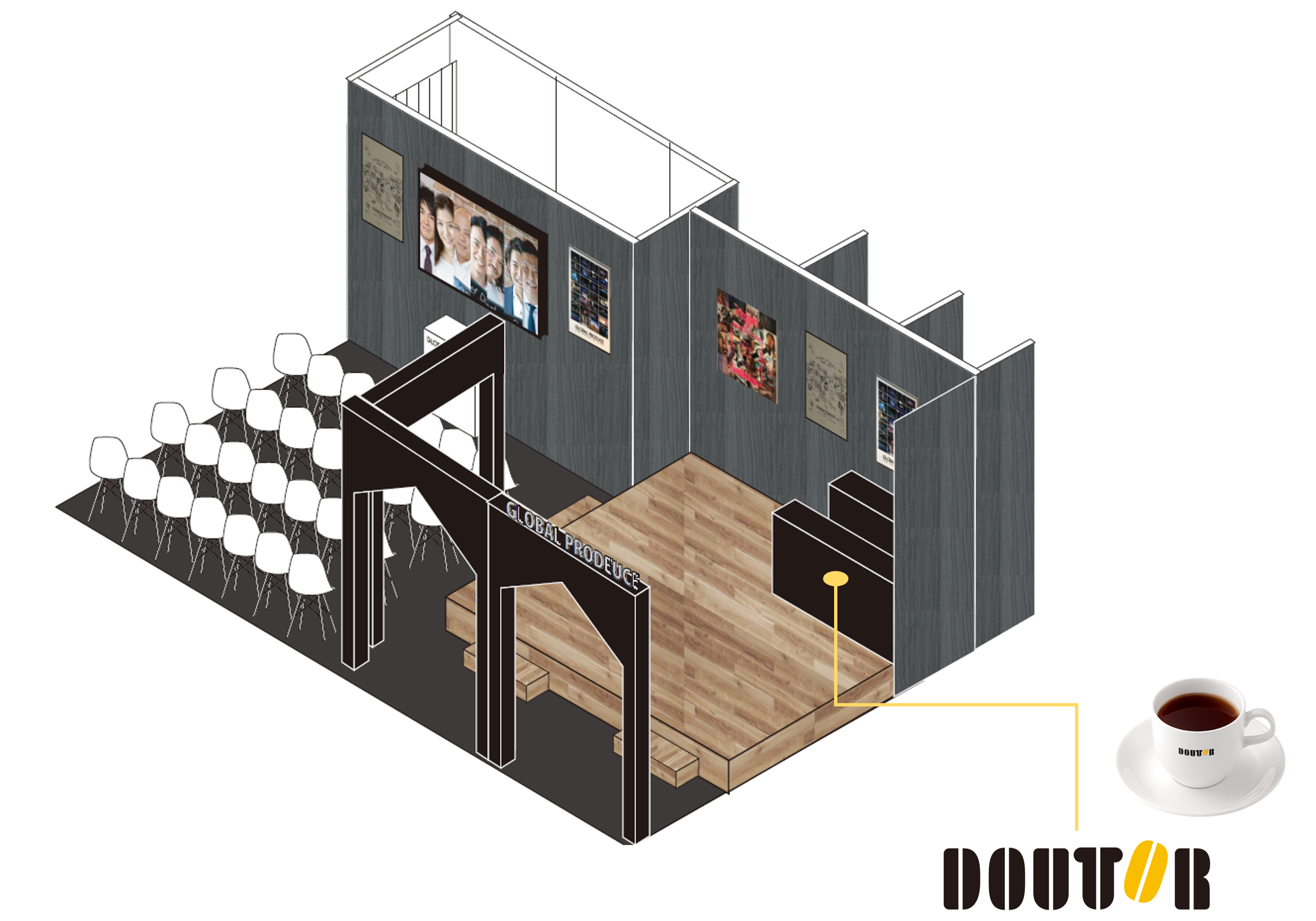 今年のブースコンセプトは「CAFE」